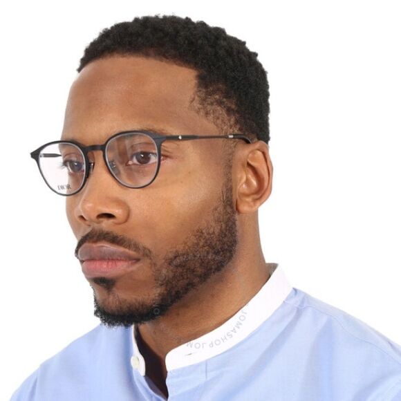 NEW Dior Eyeglasses Phantos DiorEssentialO RU 5600 DM50001U 002 Men Matte Black - Picture 1 of 13